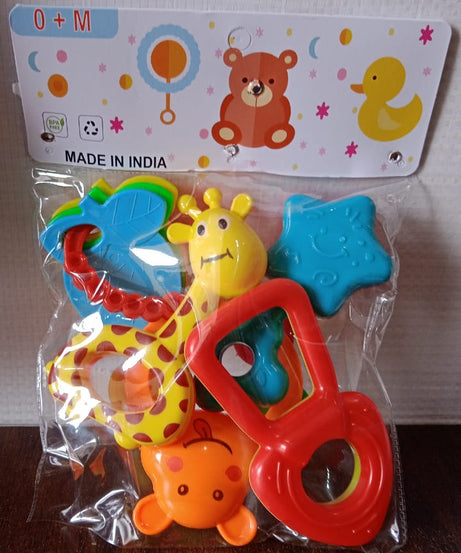 Plastic Baby Rattle Toys 5 Pcs Set