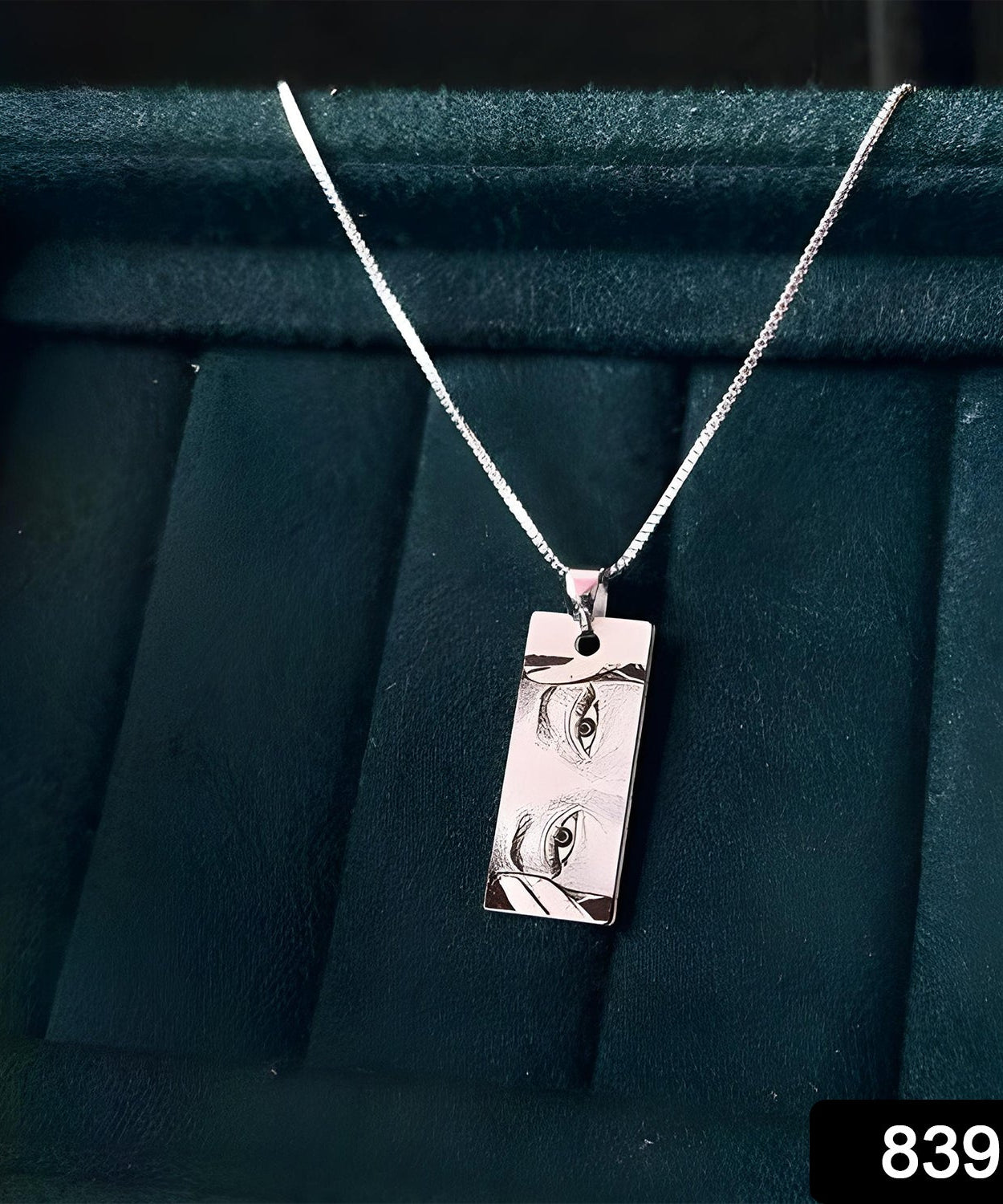 Custom Engraved Eye Pendant Necklace - Personalized Jewelry for Women | Unique Photo Pendant Gift for Birthdays & Anniversaries