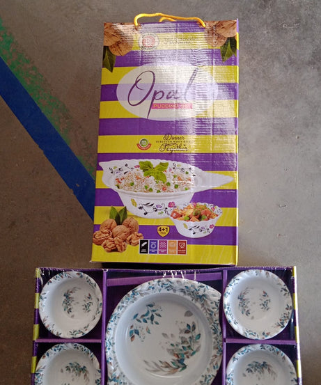 5 Pc Pudding Set used as a cutlery set for serving food purposes and sweet dishes and all in all kinds of household and official places etc.