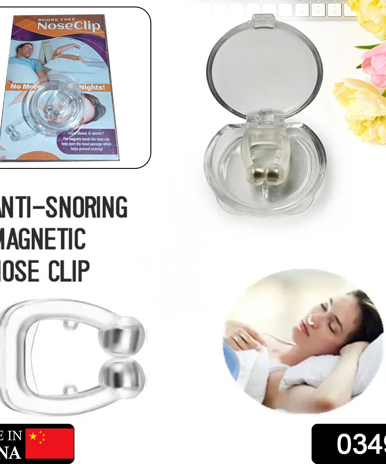 Anti-Snore Nose Clip for Heavy Snorers (Silicone, 1 Pc)