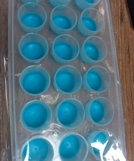 Smart Push  Out Round  Shape Mini Ice Cube Trays with Flexible Silicone Bottom | Round Shape Silicone Chocolate Mold Maker Ice Cube Tray Freeze Mold