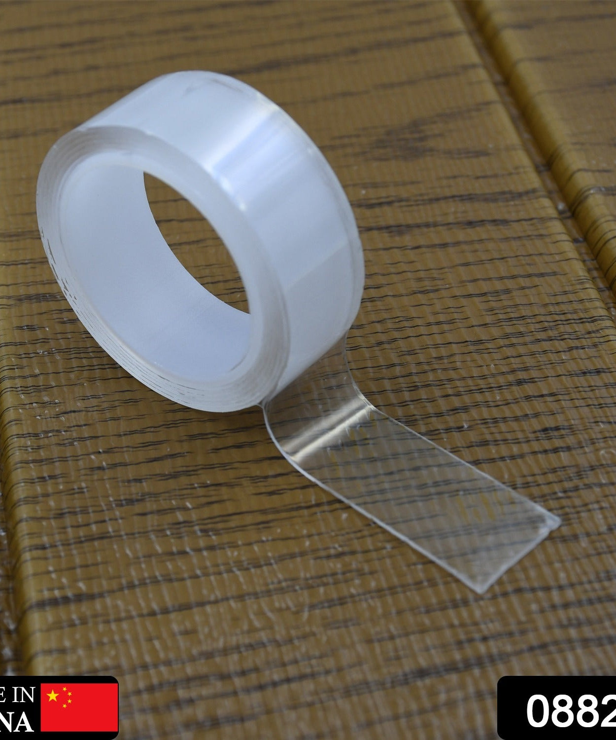 Reusable double-sided sticky tape.