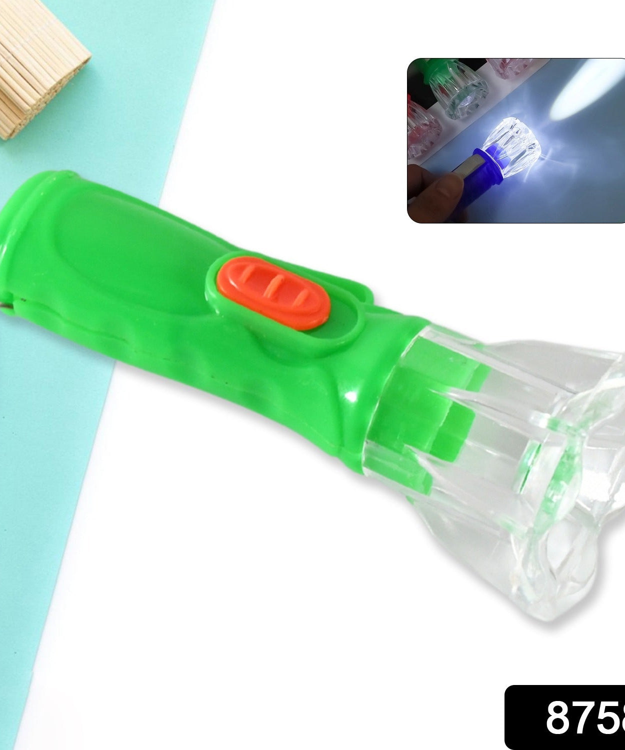Small Plastic LED Torch – Cute & Handy Pocket Flashlight for Kids (1 Pc)