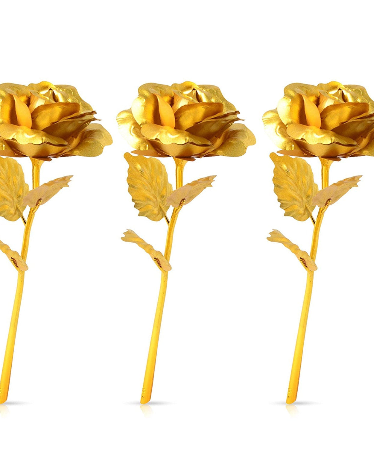 Golden rose for decoration