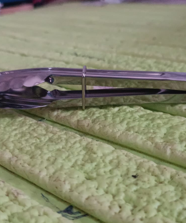 Metal Household Kitchen Salad Dessert Buffet Food Tong Clamp Clip (1 Pc / 17 Cm)