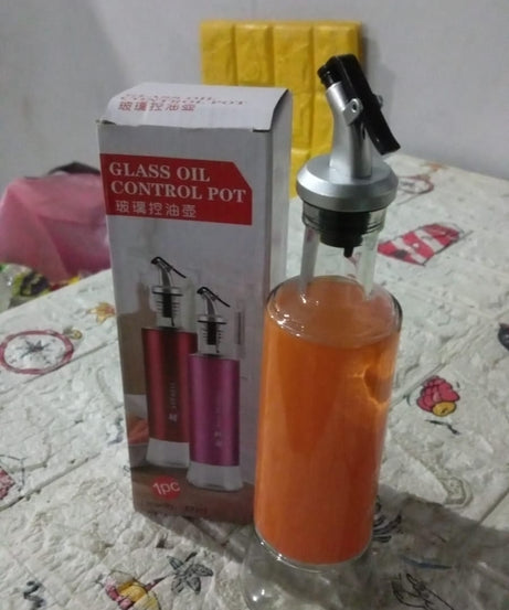 Olive Oil Dispenser – Leakproof Glass Bottle with Non-Drip Spout for Kitchen & Cooking (300 ML)