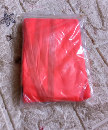 Economy PVC Safety Vest – Soft Vinyl, Tie Closure, High Visibility