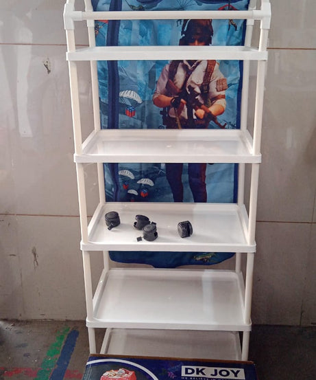 Multi Purpose Foldable Baby Wardrobe / Toy Box 5 Shelves Cartoon Printed