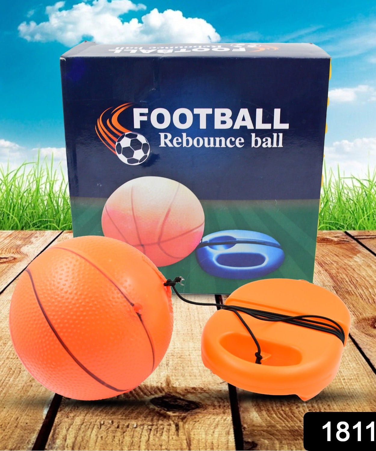 Football Rebound Ball with String (1 Set)