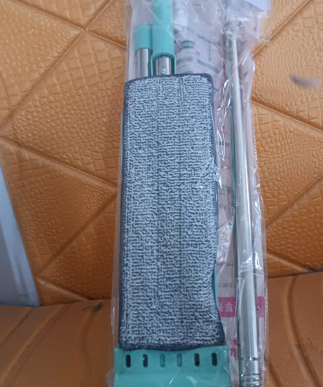 360Degree Rotation Flat Mop Floor Cleaning Microfiber Squeeze Mop Floor Clean.