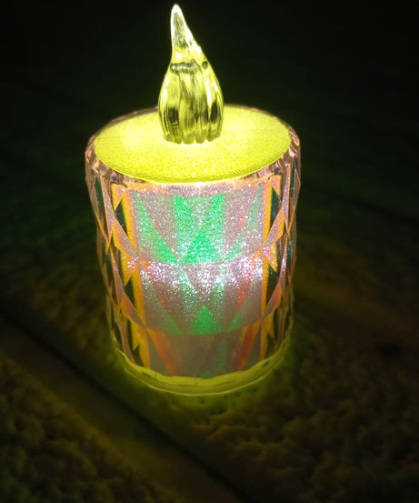 4 Pc Flameless and Smokeless Decorative Melting Candles LED Tea Light, Diwali