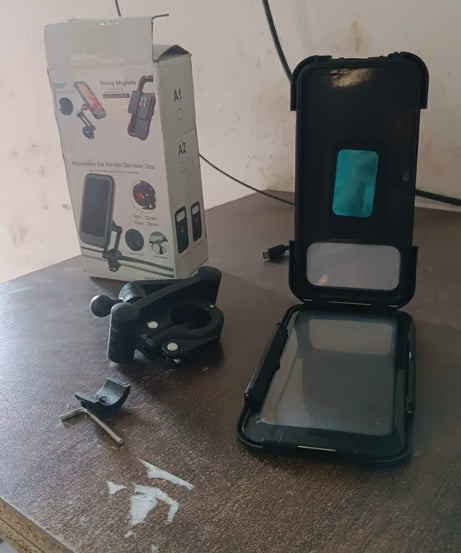 360 Rotation Bike Phone Mount Waterproof Cell Phone Holder (1 Pc)