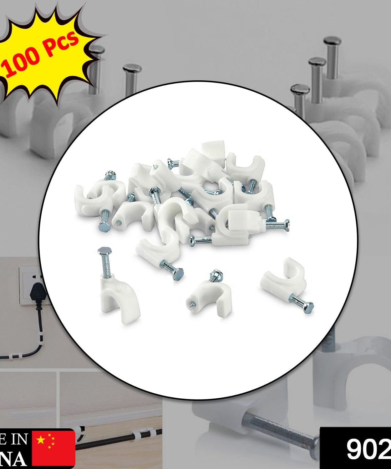 Cable clips for wire management