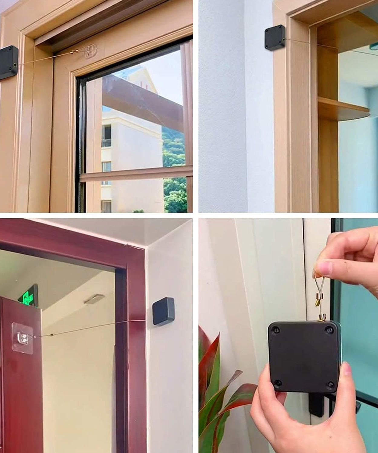 Punch-free automatic sensor door closer.