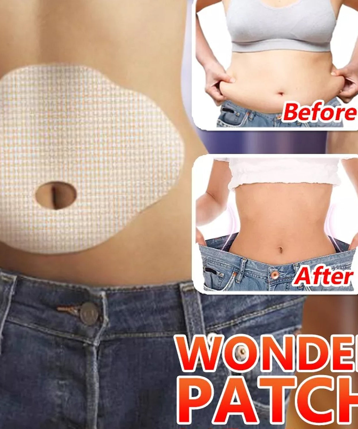 Abdomen fat burning navel patch for body slimming