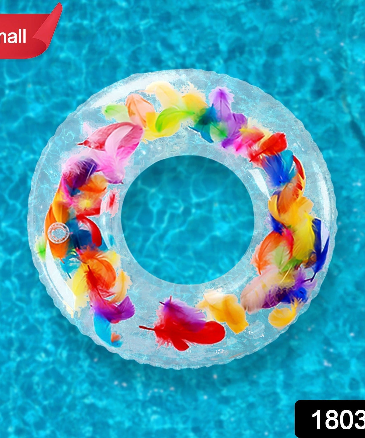Swim Ring, For children, Conveniently Portable, Feathers, Swimming Ring, For Water Play, For Beaches, Swimming, Summer Vacation (1 Pc)