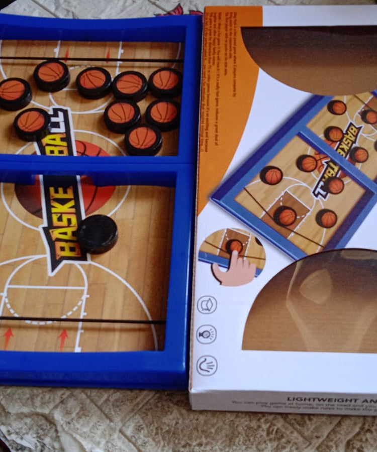 Fast Sling Basketball Puck Game Paced Table Desktop Battle Ice Hockey Game for Adults and Kids Parent-Child Winner Board Games Interactive Toy, Desktop Table Game