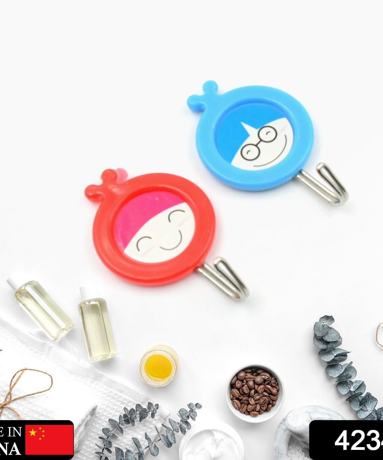 Waterproof self-adhesive hooks for multipurpose use.