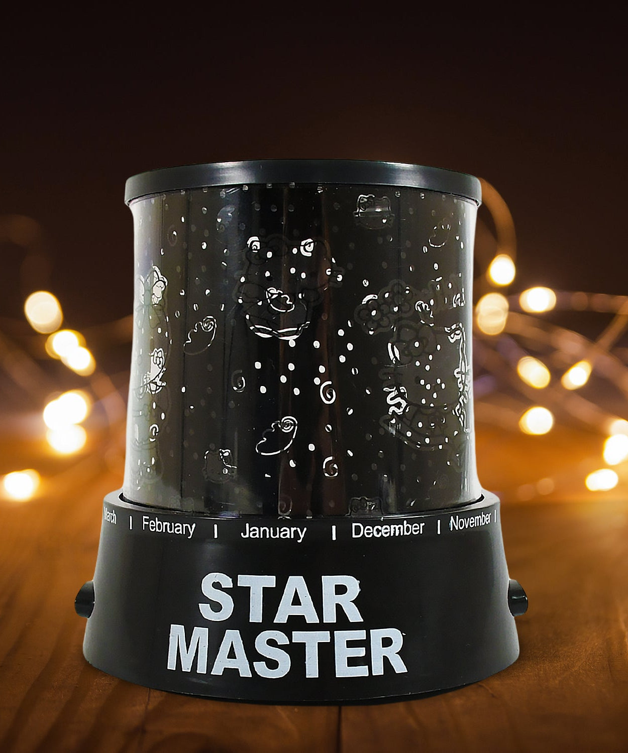 LED Projector Night Light Amazing Lamp, 3 Battery operated lamps, Rotation With the music Function, Master for Kids Bedroom Home Decoration Night Romantic Gift (Battery Not Included / 1 pc)