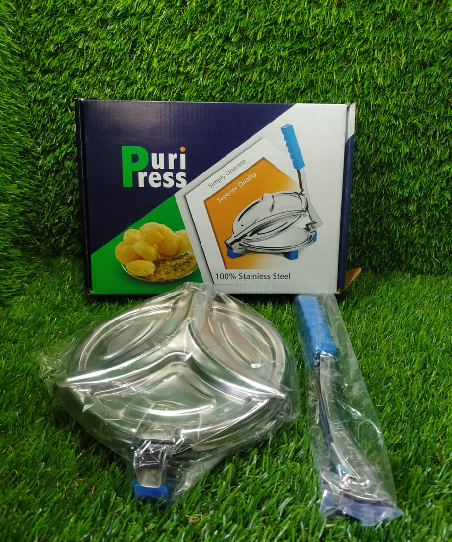 Stainless steel puri press machine designed for making flatbread easily.