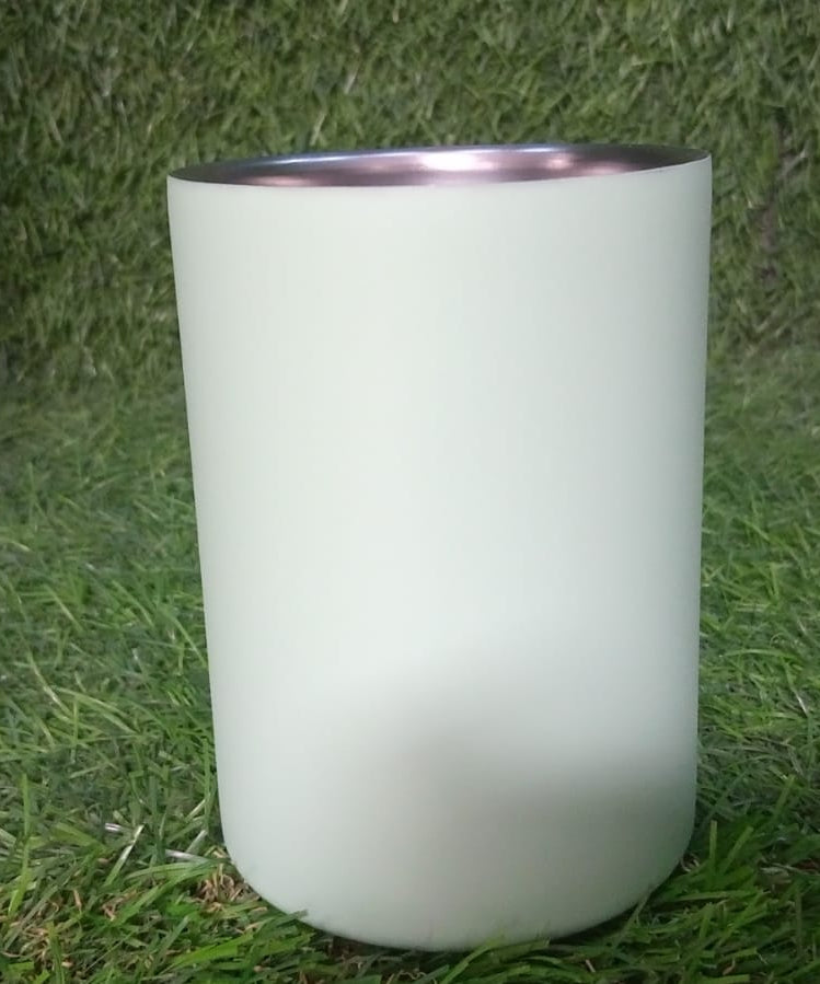 Portable stainless steel drinking mug