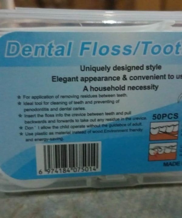 2 In 1 Tooth Picks Flosses / Sticks, Portable Toothpicks (50 Pc Set)