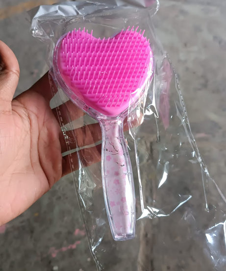 Heart Shape Hair Brush Massage Shower Comb (1 Pc), Hair accessories