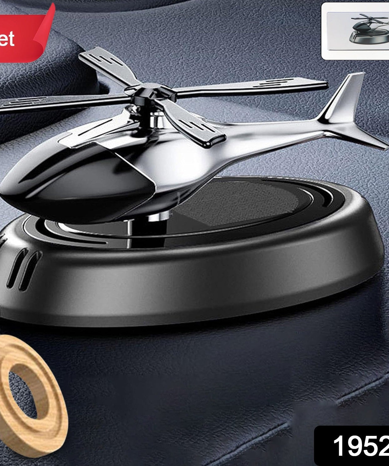 Car Air Freshener with Rotating Fan 