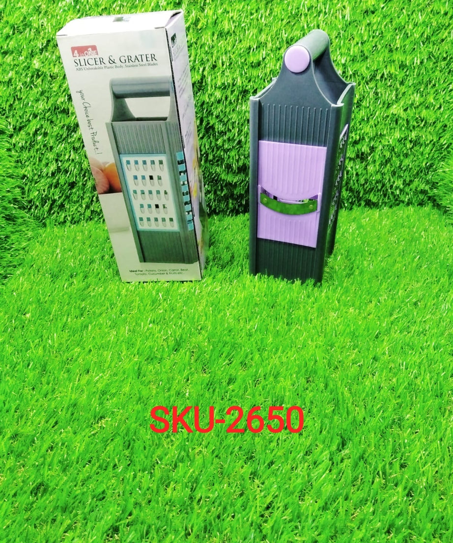 Four-in-one grater and slicer for versatile kitchen applications