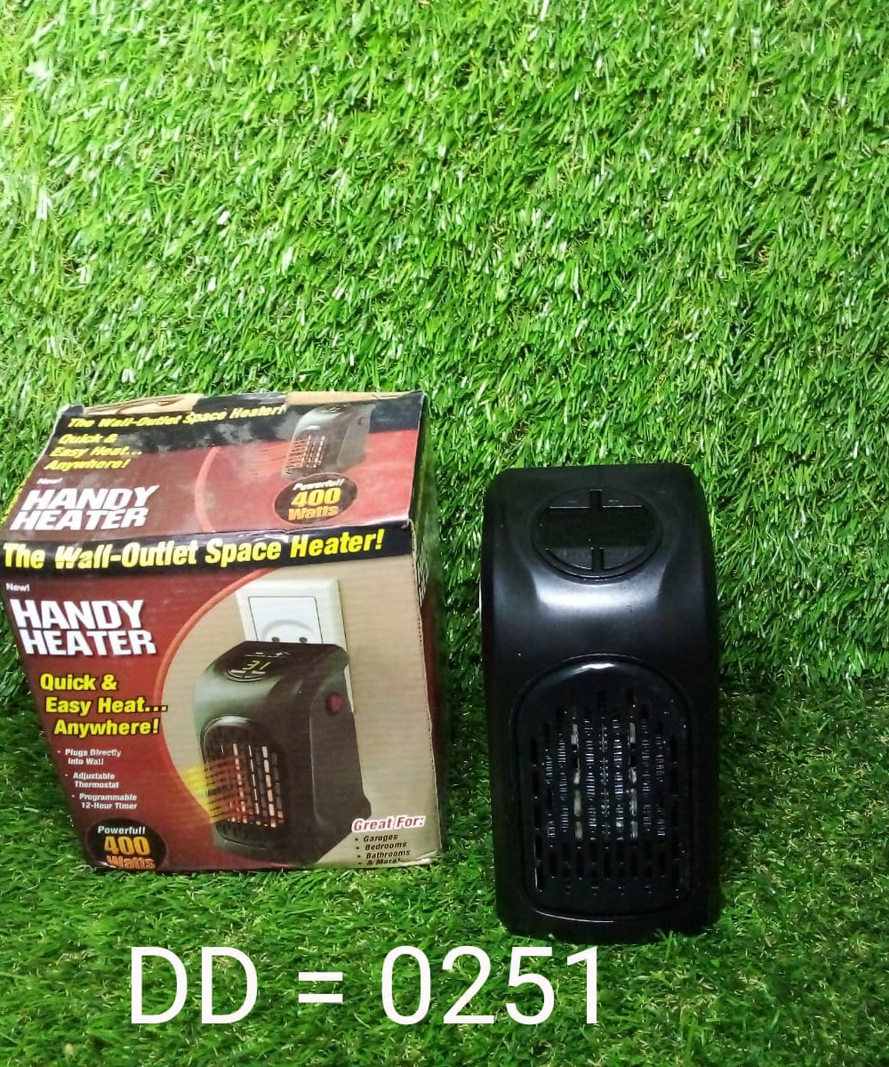 Electric mini plug-in heater for easy warmth in bedrooms and offices, 400W.