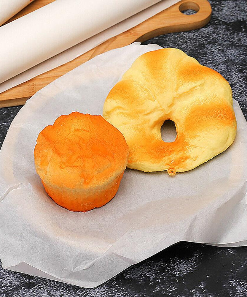 Non-stick baking paper in a roll.