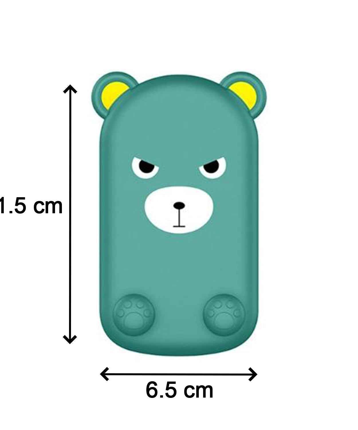 Side view of the cartoon mobile stand, showing its adjustability and foldability