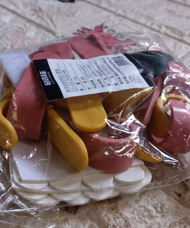 Self Adhesive Wall Hooks Waterproof Adhesive Sticky Round Hooks | Hanging Capacity 1 KG Max | Multipurpose Home Storage (20 Pcs Set)