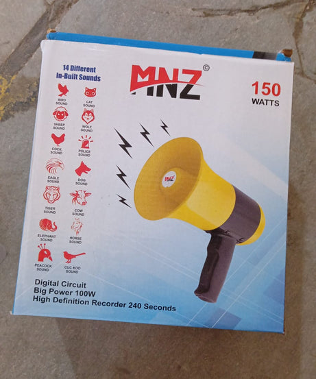 Dynamic megaphone, versatile functions, front view