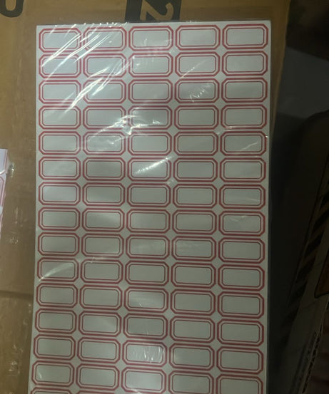 Multipurpose Blank Label Sticker Sheets (50 Sheet Set)