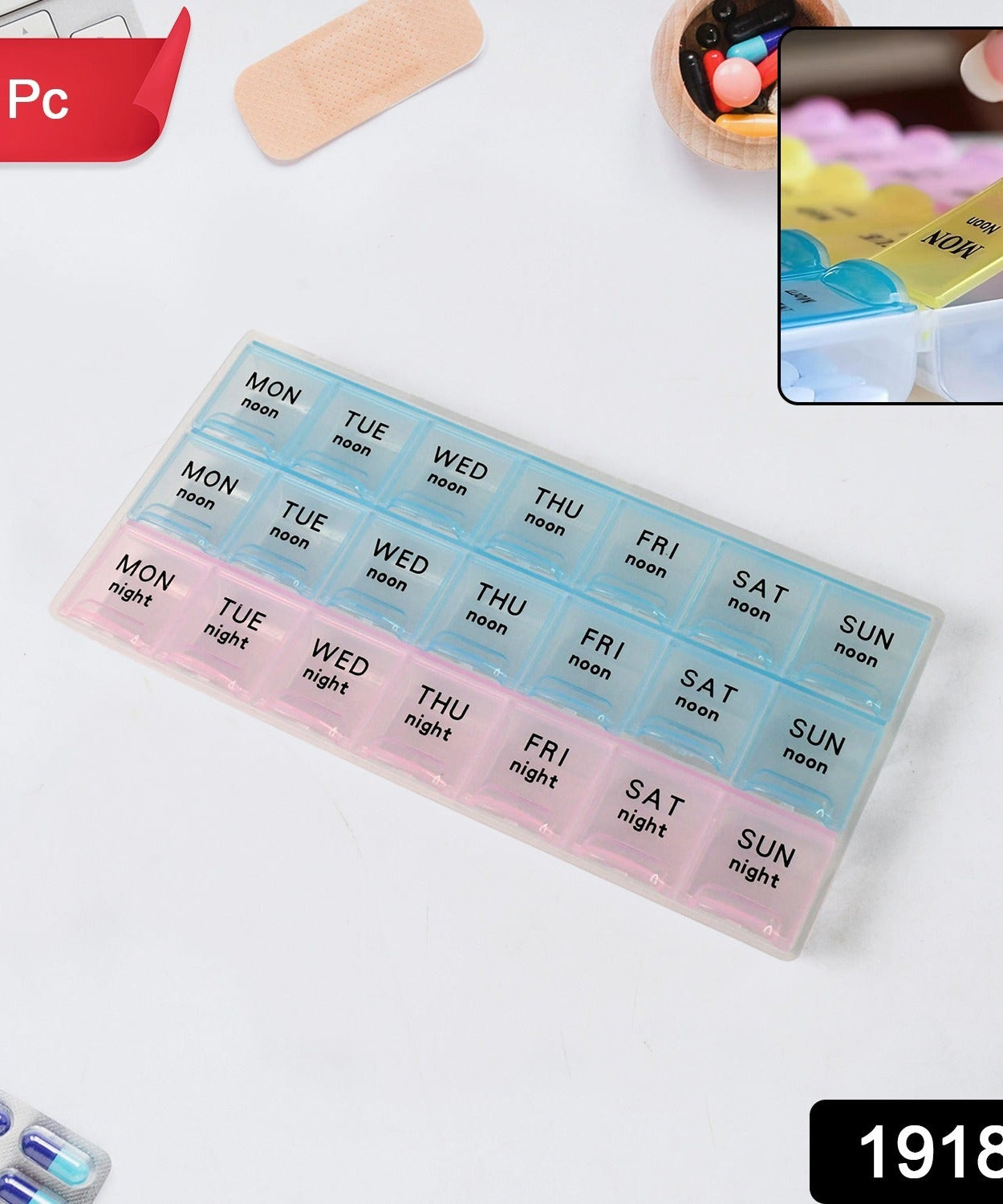 Reusable Weekly Pill Case