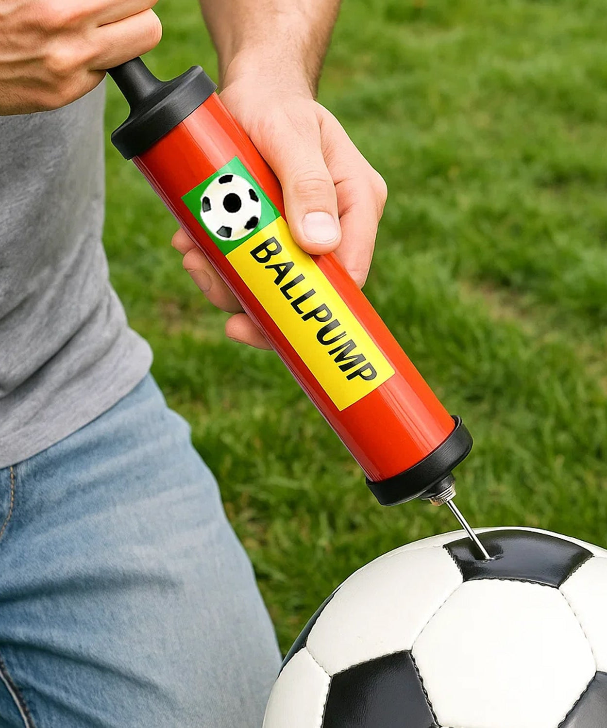 Plastic Pump for Inflating Balls (28 CM) - Inflatable Ball Development Toy