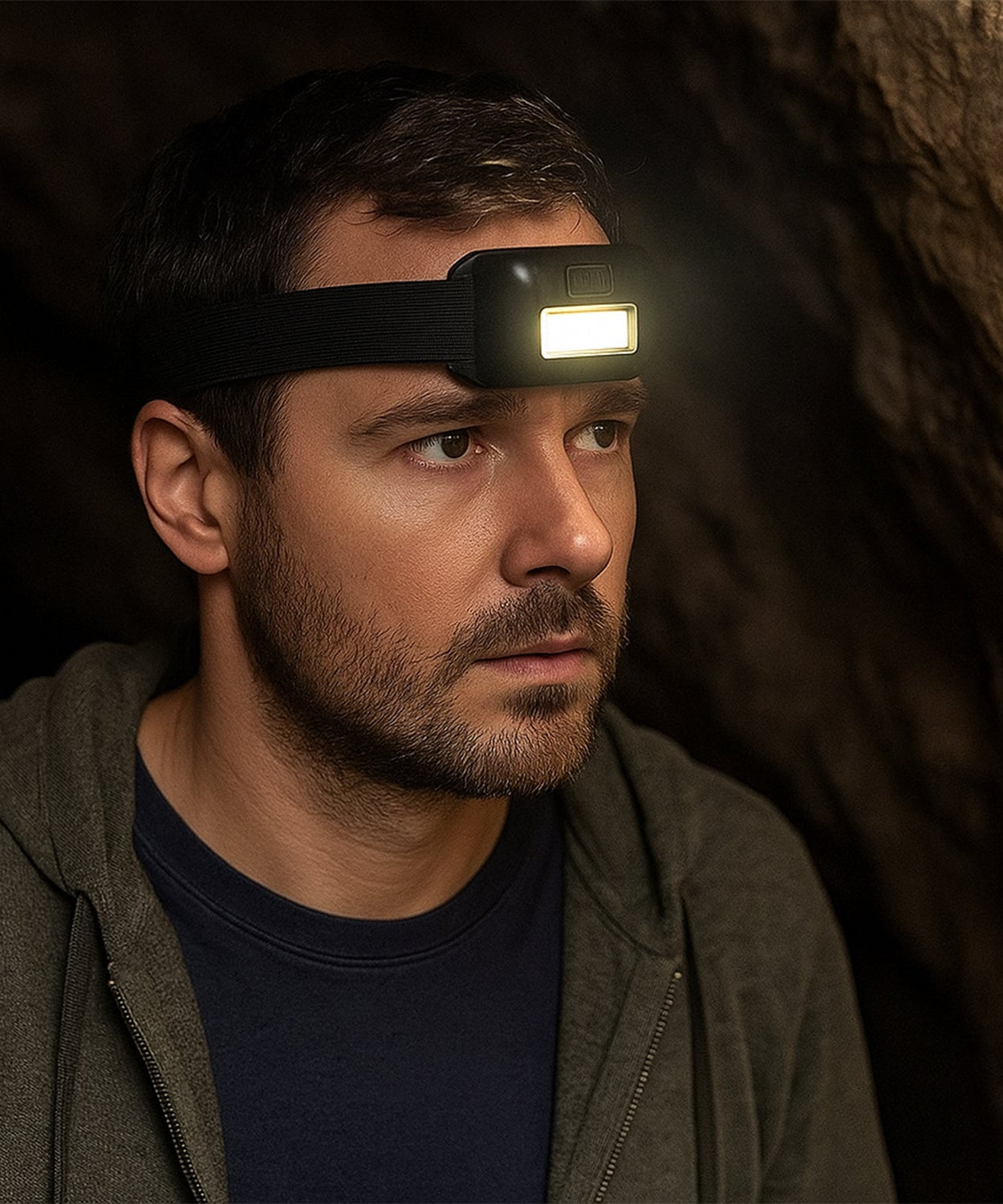 10W COB Waterproof Headlamp – Portable Lantern for Camping, Hiking, Cycling & Hunting (1 Pc)