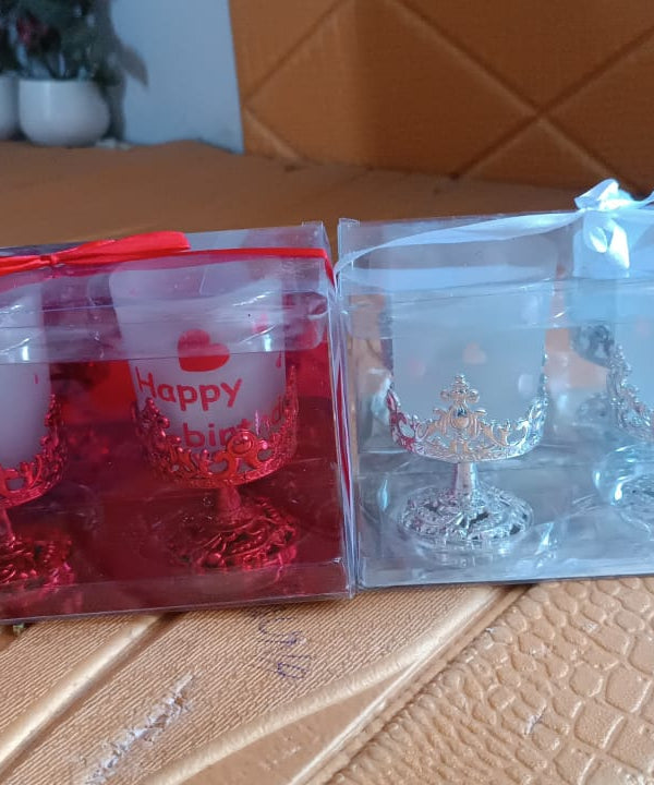 Tealight Holder Stylishly Shaped Candle Diya Stand Plastic Beautiful Design Festival, Diwali (2 Pc / Mix Design)