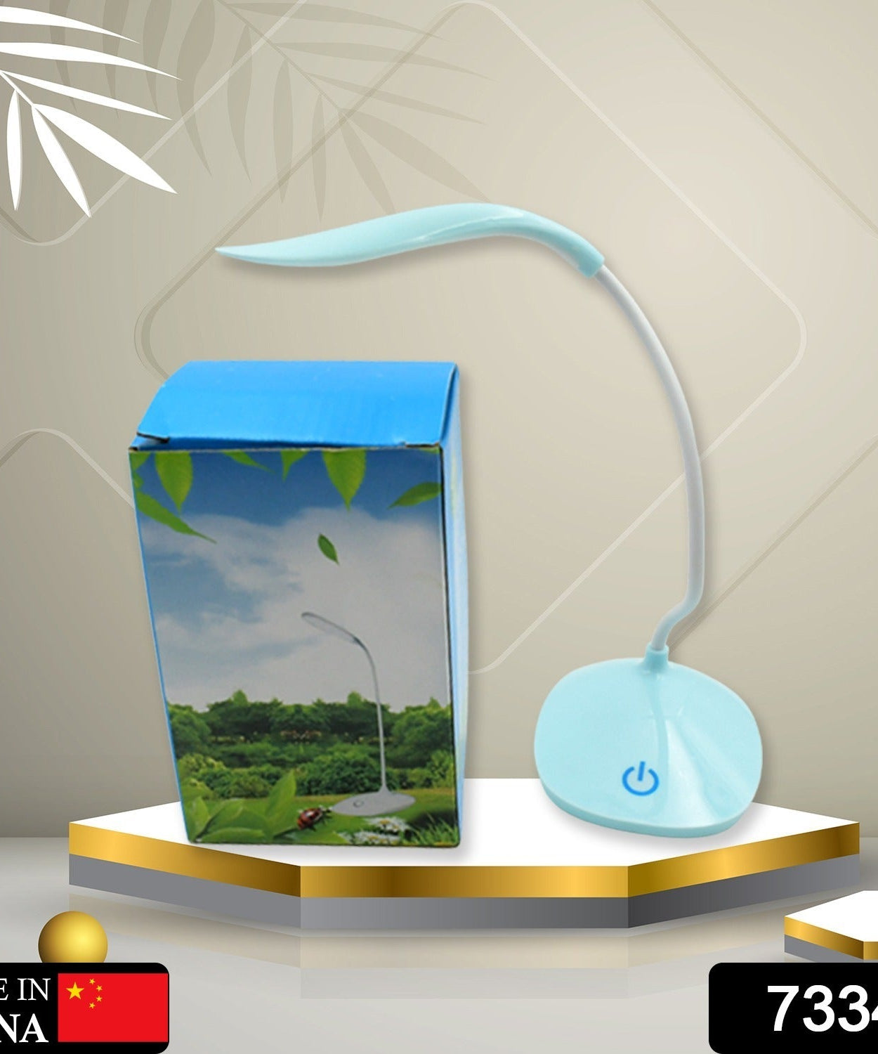 LED study lamp with touch on/off switch, ideal for reading