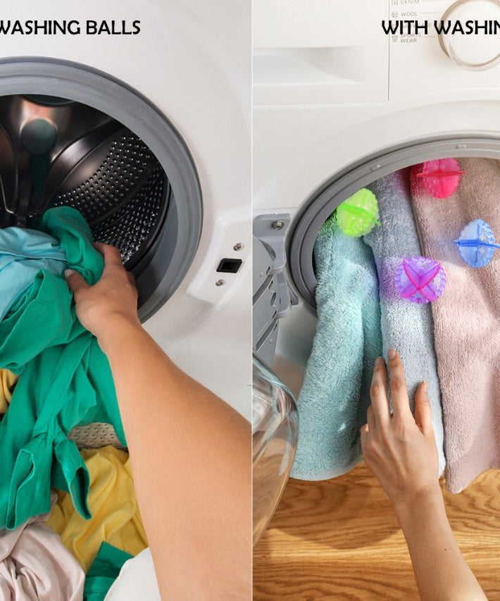 Washing balls for laundry, no detergent needed, pack of 4