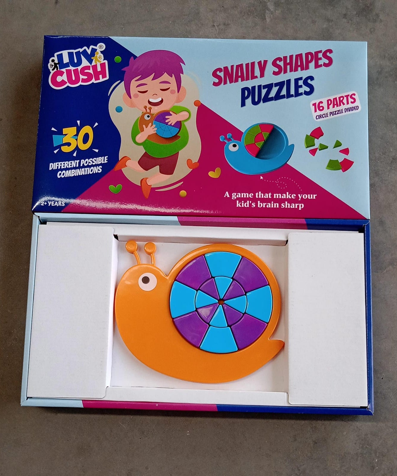 Mini Snail Puzzle – STEM Educational Toy, Puzzle Games for Ages 3-6 (Mix Color)