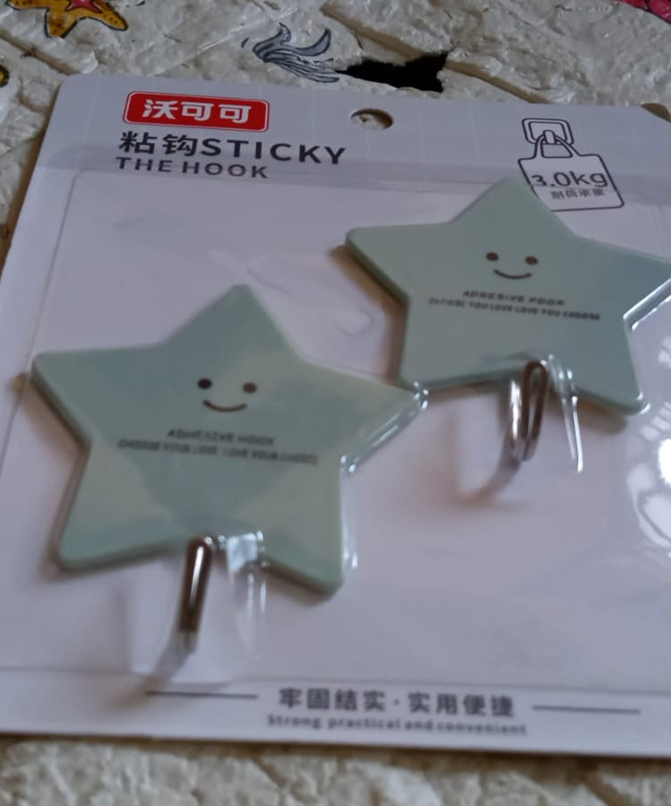 Multipurpose Strong Self-Adhesive Hooks – Heavy Plastic Wall Hooks for Home, Kitchen & Office Use