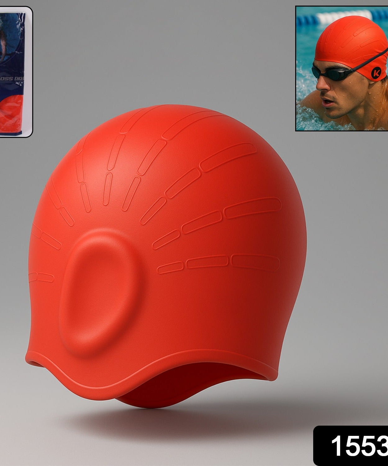 Knx Professional Silicone Swimming Cap (1 Pc)