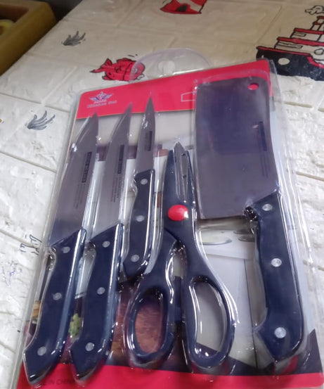 6-piece stainless steel knife set