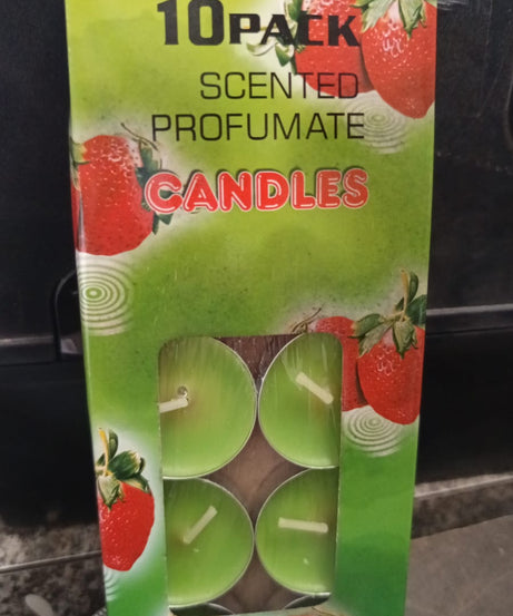 8-9 Hour Unscented Smokeless Candles – For Diwali, Christmas, Weddings, Parties & Mood Dinners, Diwali (10 Pc)