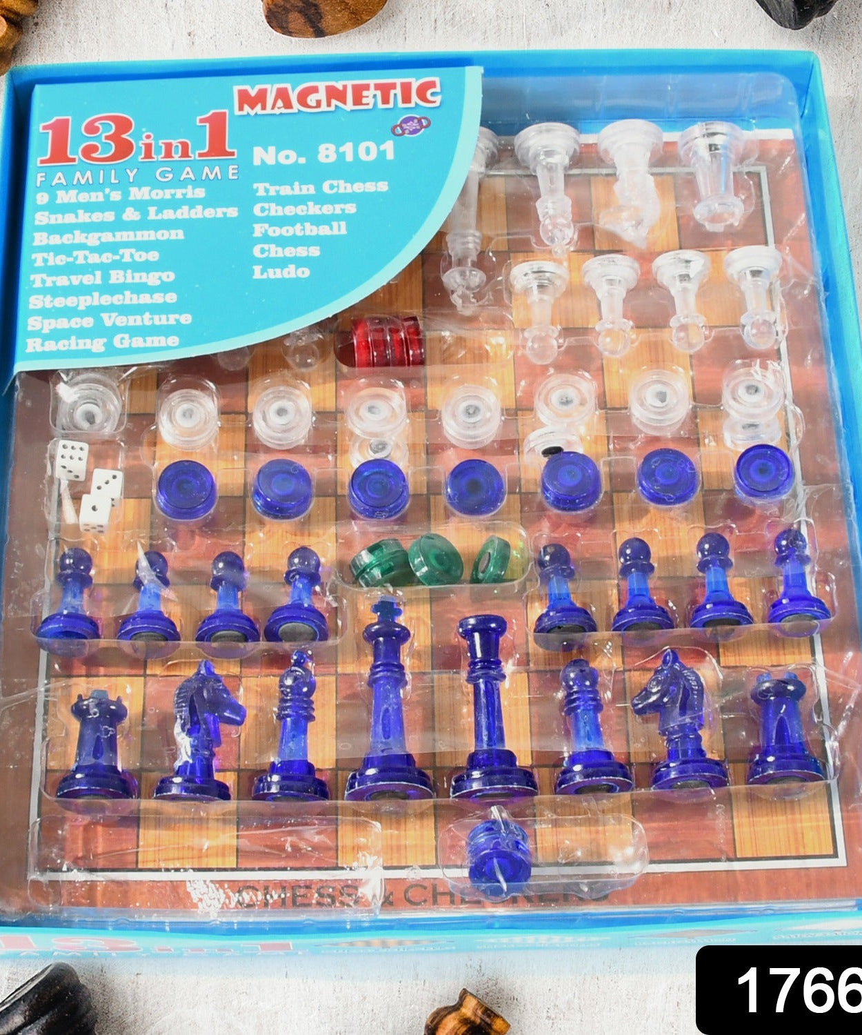 13 in 1 Family Board Game Chess, Snakes & Ladders, Ludo, Tic-Tac-Toe, Checkers, Travel Bingo, Football, Space Venture, Steeplechase Set for Kids