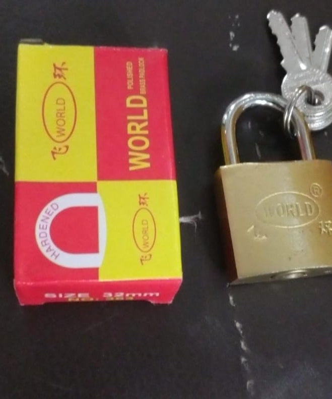 Steel padlock with multiple keys for added security