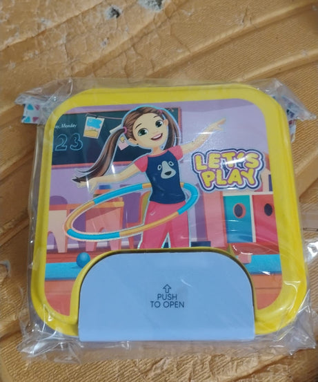 Kids Lunch Box Set with Small Inner Container, Spoon & Fork (1 Pc)