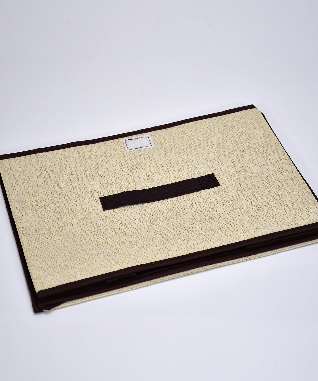 Foldable storage basket with lid